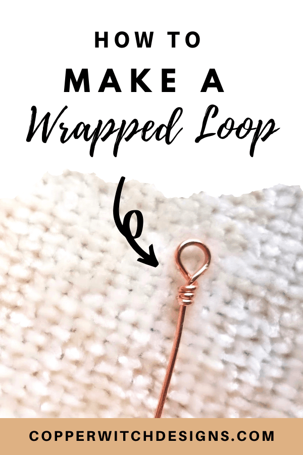 Want to learn how to learn how to make your own jewelry? Check out this tutorial to learn how to make a wrapped wire loop and start making your own jewelry today! #jewelrytutorials #DIYjewelry #jewelrymakingtips